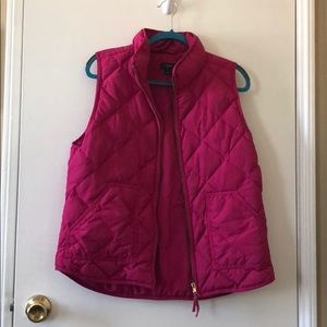 Hot pink J crew vest